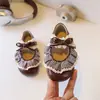 Zapatos de Princesa con Lazo para Niñas 2026 Primavera y Otoño Nueva Moda Infantil de Piel con Cordones y Encaje
