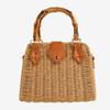 Direto da Fábrica Nova bolsa transversal de palha moda Coreia do Sul bolsa de palha bolsa trançada bolsa de praia para férias bolsa portátil de rattan