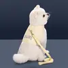 Arnés de Pecho para Mascotas Traje de Tracción Perro Pequeño y Mediano Paseo de Perro Cuerda Multifuncional Ajustable Correa de Chaleco para Perro