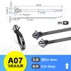 Pin de Cabeza de Avión Tipo Automotriz Específico Brida de Cable Hebilla Metálica para Reparación de Automóviles y Electrodomésticos Soporte de Correa para Arnés de Cables Pieza Única