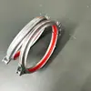 Abrazadera para Conducto de Aire de Acero Inoxidable 304 Abrazadera Rápida Galvanizada Brida Tubería Abrazadera para Tubería Bolsa Fija Abrazadera Fuerte Ajustable