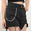 Cadena de metal de una sola capa transfronteriza europea y americana tendencia de moda cadena de cintura para jeans de mujer sello de cintura cadena corporal diy venta al por mayor