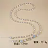 Bolso Cruzado de Perlas Irregulares Lanyard Largo Portátil para Teléfono Móvil Lanyard Sencillo de Perlas para Teléfono Móvil Cadena para Teléfono Móvil Cadena Cadena