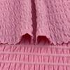 Nuevas tiras de burbujas horizontales de alta elasticidad, 220 g, textura coreana súper elástica, tops plisados, telas para ropa infantil, venta al por mayor