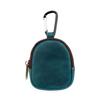 Comércio Exterior Transfronteiriço Novo Retrô Couro Crazy Horse Bolsa de Armazenamento para Fone de Ouvido Bluetooth Zíper Porta-Moedas Bolsa de Chaveiro de Couro