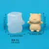 Molde para Pastel de Fondant DIY Serie Animales Búho Gato Rana Oso Vela Aromática Molde de Silicona