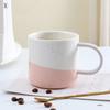 Taza Polo de Lunares de Color Personalizado Valor de Color Alto ins Coreana para Pareja Café Regalo Acompañante Taza de Cerámica Venta al Por Mayor