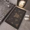 Alfombrilla de baño de diatomeas simple, absorbente, antideslizante, de secado rápido, resistente a las manchas, venta al por mayor