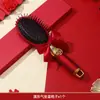 Peine de Boda Rojo con Cojín de Aire Peine para Novia Dote Espejo de Boda Caja de Regalo Set de Artículos de Boda