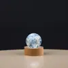 Cuentas de Vidrio de Colores Bola de Cristal Luminosa Cielo Estrellado Luz Nocturna Decoración Creativa de Escritorio para el Hogar Adornos Regalos Navideños
