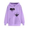 Primavera 2025 Moda Marca Homens e Mulheres Casais Moletom Cross-border Amor Impresso Com Capuz Feminino Top Solto Moda Hoodie