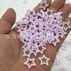 15mm Color Sólido Azúcar Estrella Grande Hueca Macarrón Dopamina Pentagrama Arte de Uñas Diario Decoración Accesorios