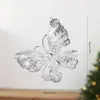 2026 Novo Ornamento de Árvore de Natal de Rena de Floco de Neve Semi-Transparente Prata Pingente de Presente de Natal Acrílico
