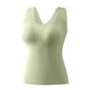 Chaleco sin costuras de seda de hielo sin sujetador para mujeres de mediana edad y mayores, ropa interior de talla grande, sujetador push-up sin aros