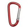 No. Hebilla de alpinismo de aleación de aluminio para exteriores con forma de D, 5 unidades, gancho para equipaje, accesorios de viaje externos, fabricantes al por mayor