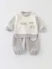 Nuevo Conjunto Casual de Dos Piezas para Niños, Estiloso Clase A, Lindo para Niños de Principios de Otoño, Ropa Exterior de Dibujos Animados, Conjunto de Primavera