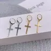 Pendientes de Aro Cruzados de Metal de Moda de Nuevo Estilo Europeos y Americanos Pendientes Personalizados Accesorios Punk Accesorios para Chicas Geniales