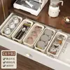 Cesta de Armazenamento de Mesa Estilo Japonês Caixa Retangular para Armazenar Lanches Sem Tampa para Casa Dormitório Cozinha Gaveta Organizadora de Itens Diversos