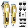 Set de Cortapelos Eléctrico Transfronterizo con Recortadora de Cabello Recargable y Máquina Cortapelos Combo