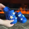 Zuecos de Dibujos Animados de Verano para Niños y Niñas, Sandalias Ligeras de Estrellas para Niños, Pantuflas para el Hogar, Interiores y Exteriores para Bebés