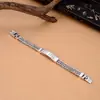 Joias de marca da moda Pulseira de prata de lei S925 prata tailandesa pulseira de corda de cânhamo seis palavras verdadeiras retrô personalidade moda Masculino atacado
