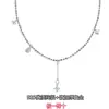 Colar de Zircônia em Prata de Lei s925 para Mulheres, Não Desbota, Novo Estilo 2026, Luxo Leve, Nicho, Alto Padrão, Elegante, Corrente Clavícula Gota d'Água