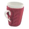 Directo de Fábrica Transfronterizo juego de tazas de lana tetera personalizada taza suéter tejido jacquard de doble cara diseño de prueba