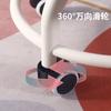 Taburete bajo con polea Silla pequeña transparente con rueda universal Taburete giratorio para niños Taburete pequeño de acrílico Taburete bajo para el hogar Respaldo