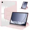 Funda Protectora para Samsung A9+ Plus Acrílico Giratorio Ranura para Bolígrafo Todo Incluido 8.7 Transparente Ultra Delgada Funda de Cuero Soporte
