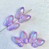 Fantasía de Verano Nuevo Galvanizado UV Mariposa Mariposa Voladora Cadena de Teléfono Móvil con Cuentas DIY Colgante Collar Accesorios de Joyería