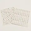 Combinação Popular Transfronteiriça Adesivos de Diamante 3D Adesivos de Rosto de Borboleta Estéreo Adesivos de Cristal Estrela e Lua Diamante Redondo Adesivos de Pérola Negra