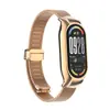 Adecuado para Correa Xiaomi Mi Band 11 Hebilla Magnética Acero Inoxidable Milanés Liberación Rápida Caja de Metal Xiaomi Mi Band 10/9/8