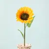 Flor Girassol Flor Artificial Decoração Vaso Arranjo de Flores Buquê Exibição Arte com Flores Secas Casa Sala de Estar Grande Exibição de Chão