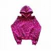 Sudadera con capucha de manga larga y estampado de leopardo personalizado estilo Y2K nuevo europeo y americano, pantalones deportivos casuales cómodos y modernos