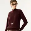 Nuevo Suéter de Cachemira para Mujer Otoño/Invierno 2026, Suéter de Punto Holgado Versátil con Cuello Alto y Mangas Raglán Engrosado