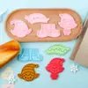 Molde para Galletas Serie Duende Navideño Molde para Galletas Dibujos Animados 3D Galletas Impresas Simulación Arcilla DIY