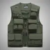 Chaleco de hombre multibolsillos, ligero, moderno, transpirable, nueva chaqueta chaleco para senderismo al aire libre para primavera y otoño, modelo de comercio electrónico transfronterizo