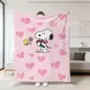 Manta do Snoopy da Amazon transfronteiriça, manta de flanela com estampa digital, manta de desenho animado infantil, manta para cochilo para todas as estações