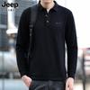 24 Otoño Nuevo Hombre JEEP SPIRIT Manga Corta Moda Casual Camiseta Tendencia Bordada Versátil Camisa POLO