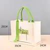 Bolsas de lona personalizadas transfronterizas con un toque de alta gama, bolsas de regalo navideñas, bolsas de lona promocionales para empresas