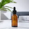 Botella de Vidrio Marrón para Aceite Esencial Portátil con Gotero Botella Rellenable 30ml Envase de Líquido Esencial Botella Vacía Botella de Spray