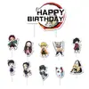 Inserto para Pastel Bandera Espada Fantasma Anime Banner de Fiesta de Cumpleaños Decoración de Cumpleaños Suministros