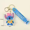 Llavero colgante de Stitch transfronterizo, figura de goma blanda de dibujos animados, regalo de vacaciones, pequeño regalo creativo, personalizable