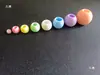 Accesorios Hechos a Mano DIY para Niños 6-26mm Resorte Cuentas de Caramelo Coloridas Cuentas de Agujero Grande Cuentas Sueltas Cuentas Acrílicas
