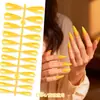 Unhas Usáveis de Bico Longo Estilo Europeu e Americano para Comércio Exterior, Pontas de Unha Postiça de Cor Sólida Simples, Unhas Removíveis de Alta Qualidade