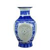 Jingdezhen Azul e Branco Pastel Oco Porcelana Casa Estilo Chinês Sala de Estar Decoração Ornamentos Escultura em Cerâmica Artesanato Presentes