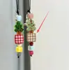 Árbol de Navidad Infantil y Lindo Nicho Hecho a Mano Cadena para Teléfono Móvil con Cuentas Fresca Corta Versátil Moda Nicho Colgante para Bolsa de Llaves