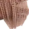Venta al por mayor de Cuentas Redondas de Jade Hetian Color Rosa Loto, Productos Semi-Terminados, Calcedonia de Jade Hetian Rosa Carne, Cuentas Sueltas para Accesorios de Joyería DIY