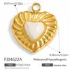 Yuhui Accesorios para Joyería DIY de Acero Inoxidable Transfronterizo Colgante de Piedra Natural en Forma de Corazón Gota de Agua Estrella Sol Accesorios DIY