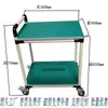 Carros giratorios antiestáticos hechos a medida, carritos de herramientas de tubería lean, carretillas de mano móviles, estanterías de materiales multicapa para taller.